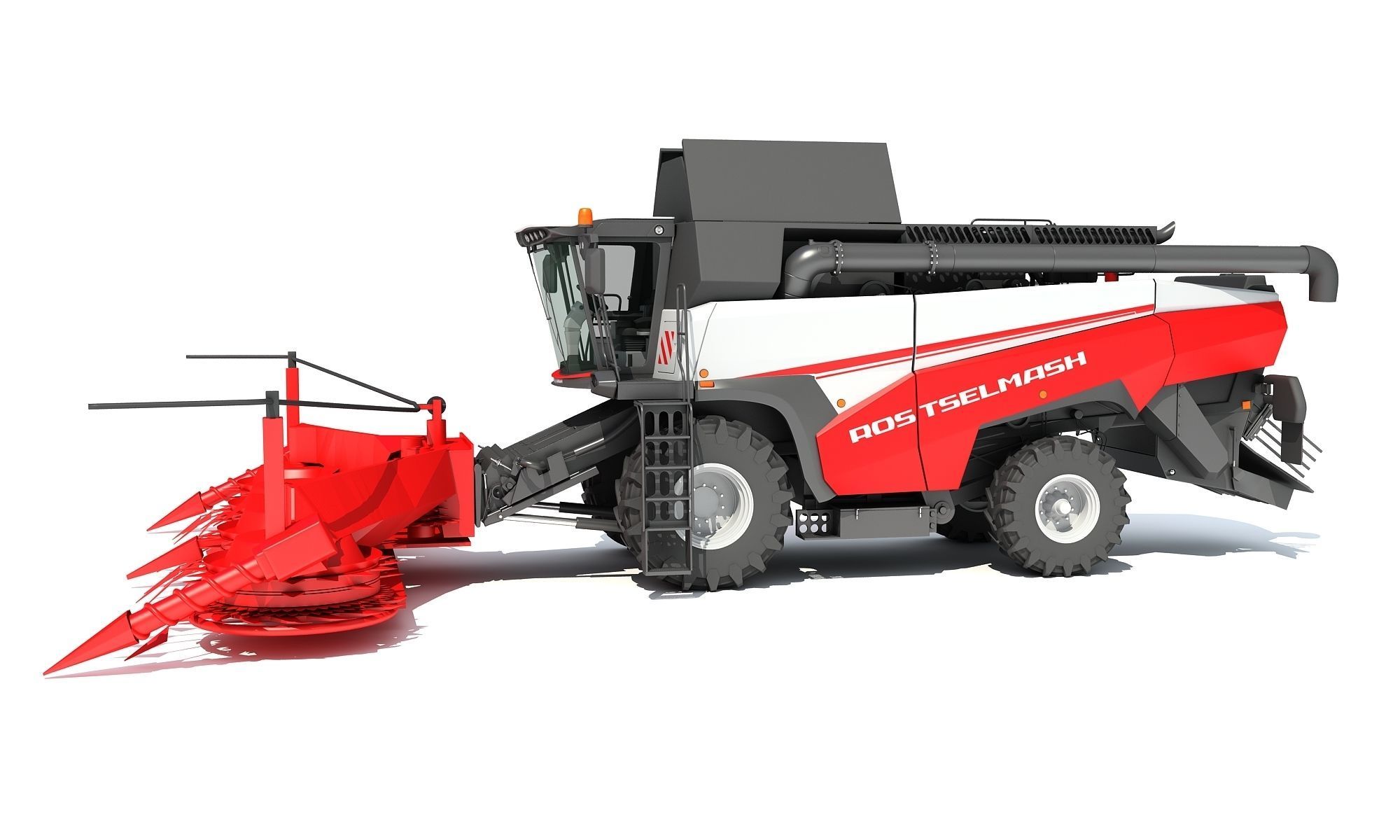 Forage Harvester Combine Rostselmash 3D model_1