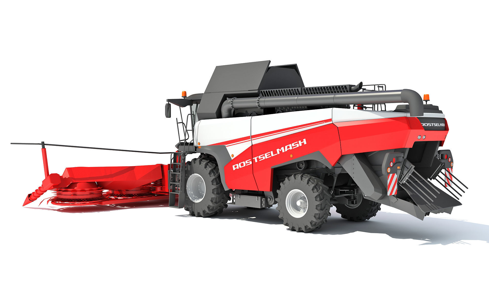 Forage Harvester Combine Rostselmash 3D model_2