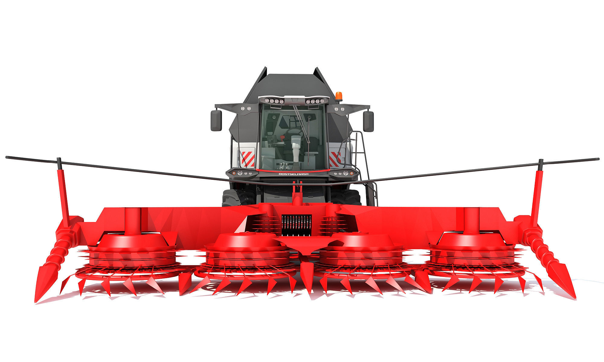 Forage Harvester Combine Rostselmash 3D model_12