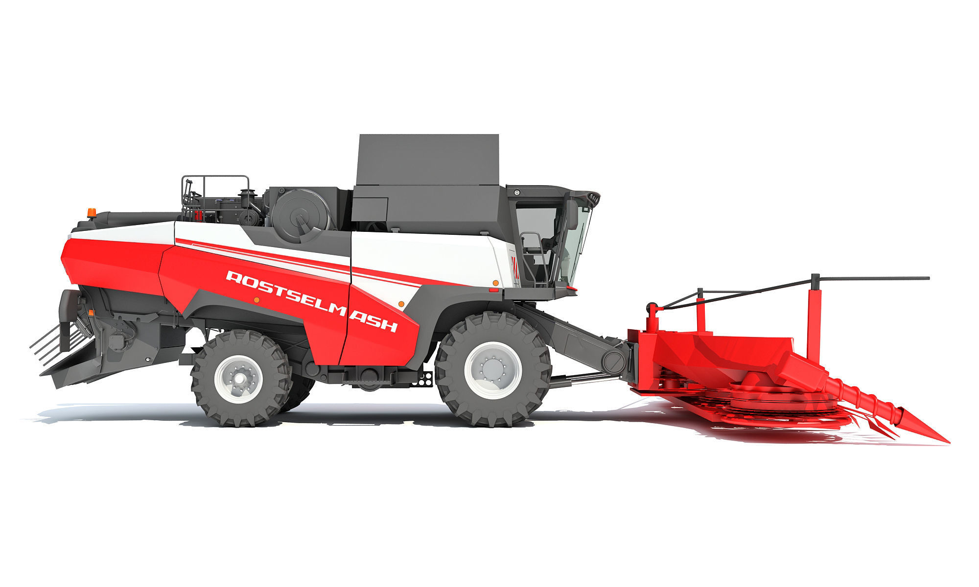 Forage Harvester Combine Rostselmash 3D model_8