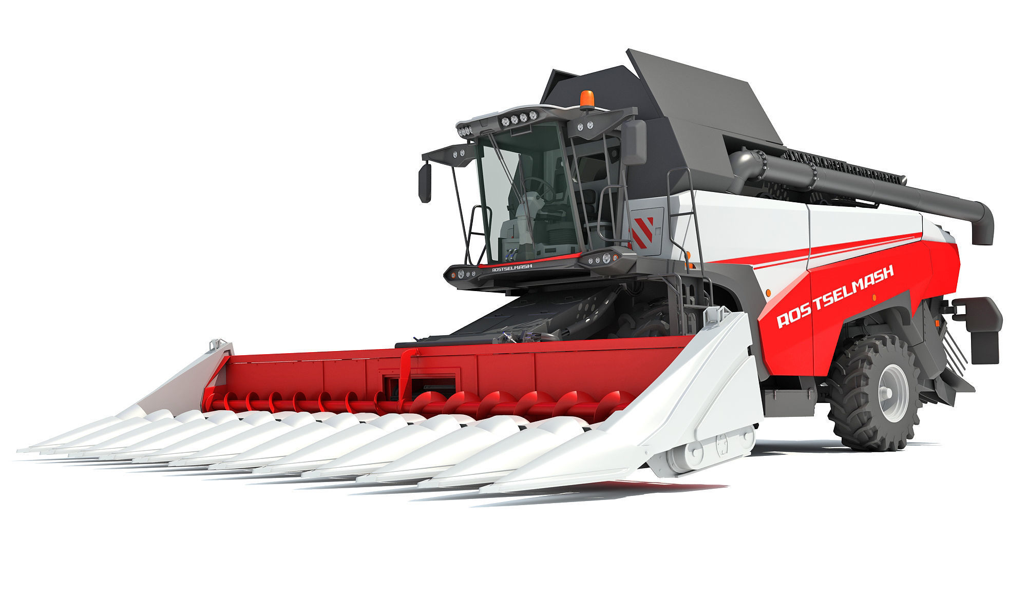 Rostselmash Corn Head Combine Harvester 3D model_13