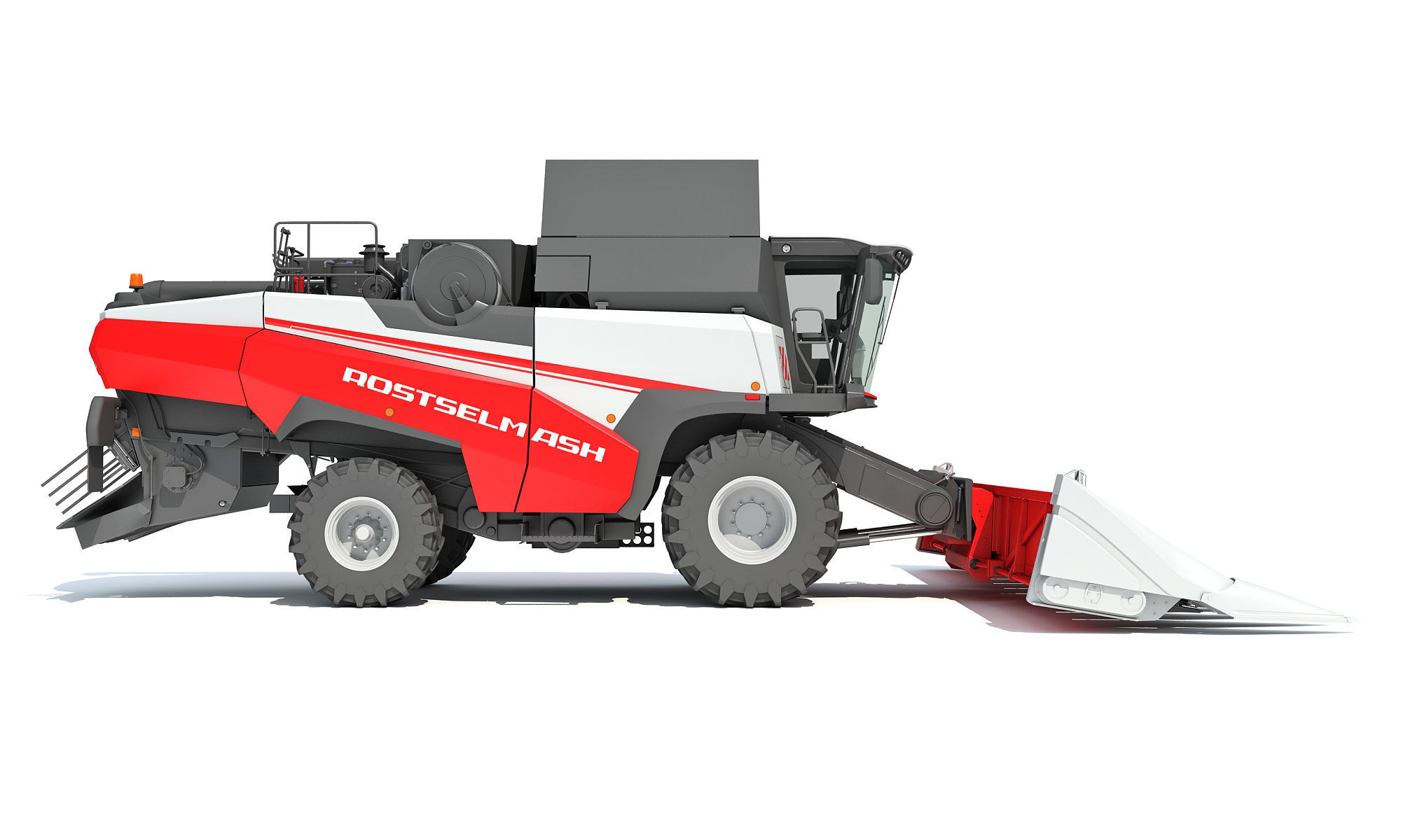 Rostselmash Corn Head Combine Harvester 3D model_8