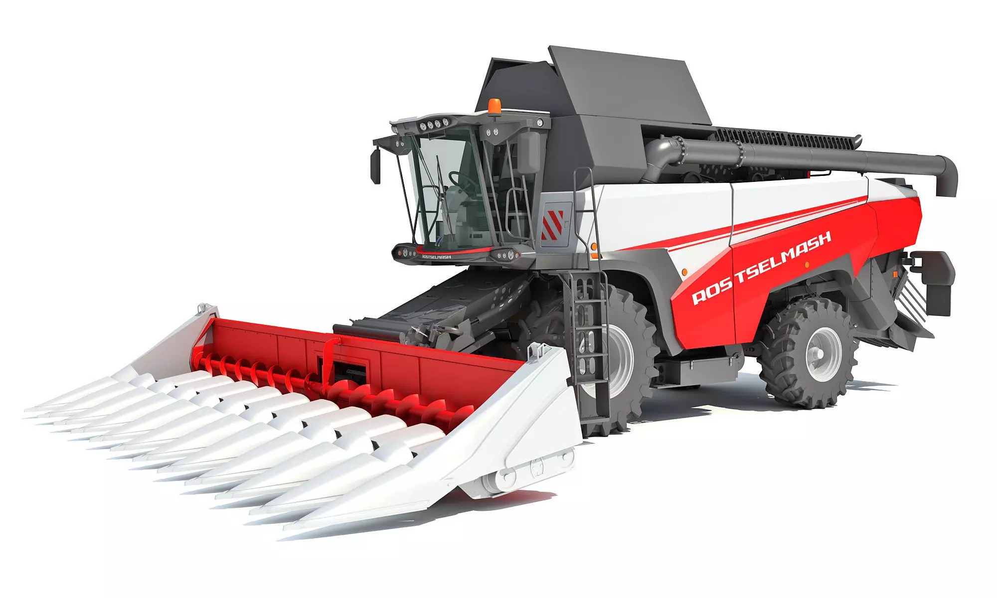 Rostselmash Corn Head Combine Harvester 3D model_0