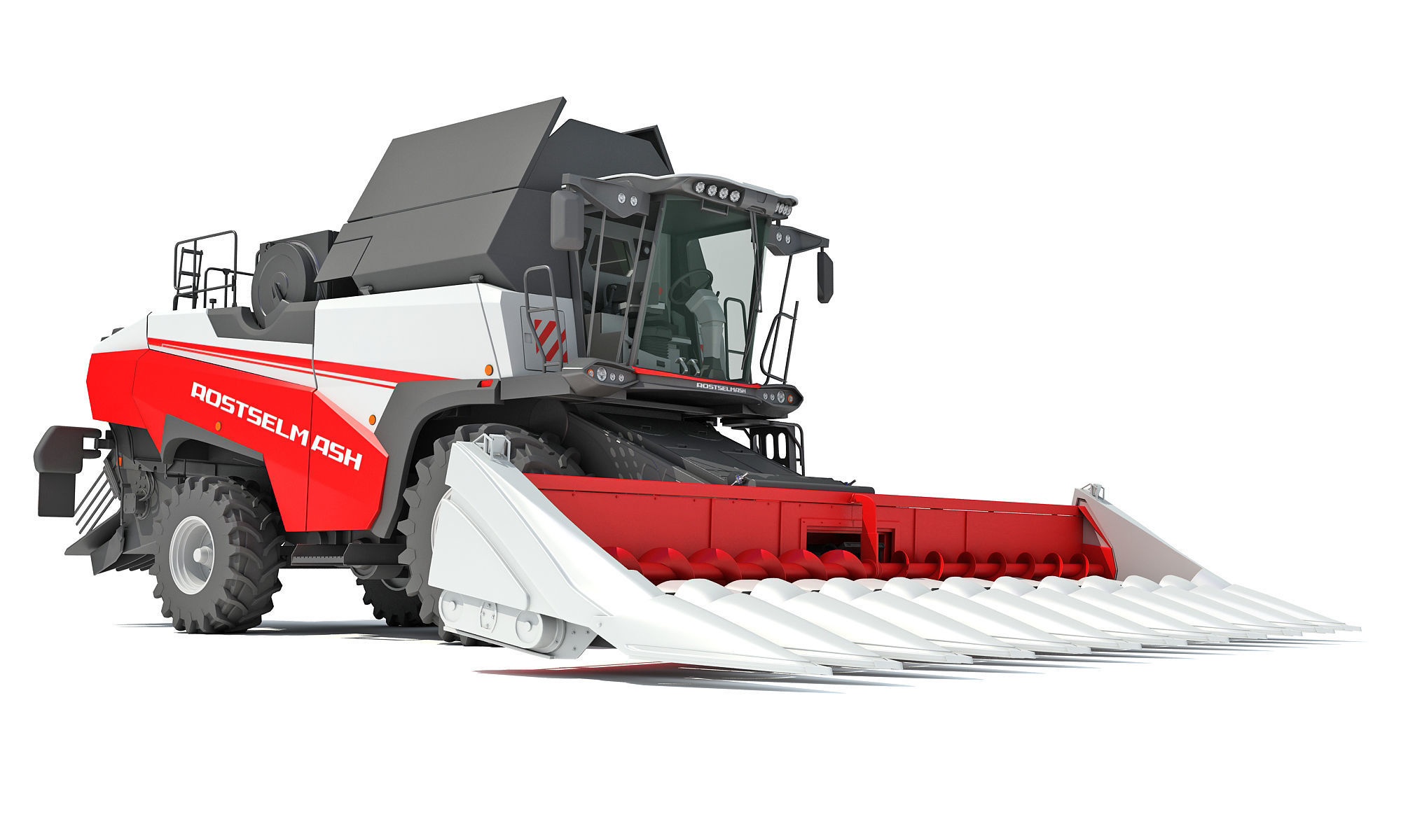 Rostselmash Corn Head Combine Harvester 3D model_11