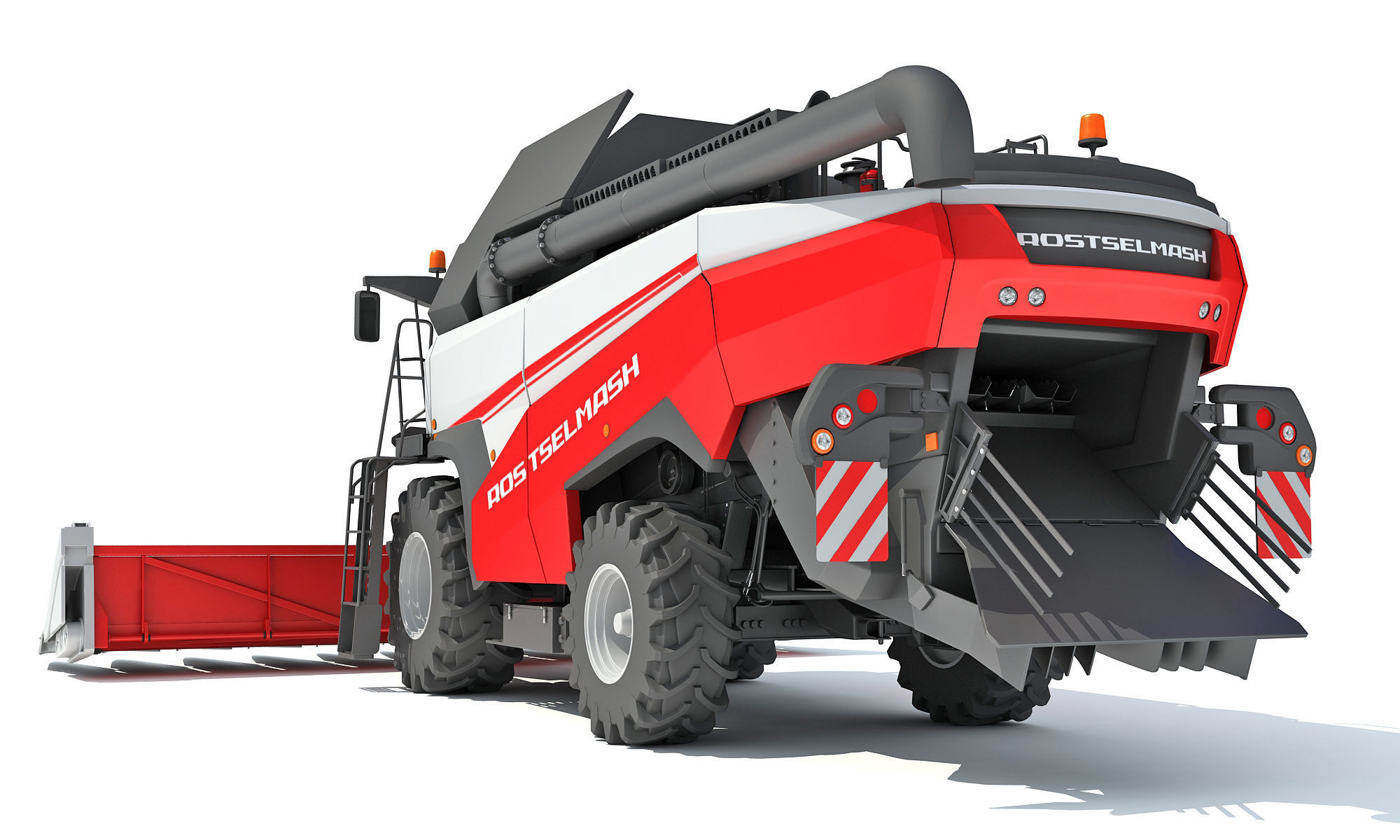 Rostselmash Corn Head Combine Harvester 3D model_4