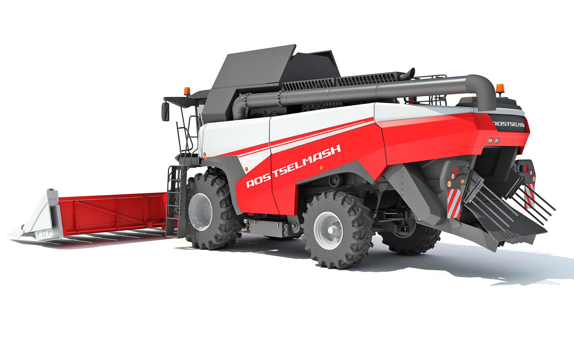 Rostselmash Corn Head Combine Harvester 3D model_2