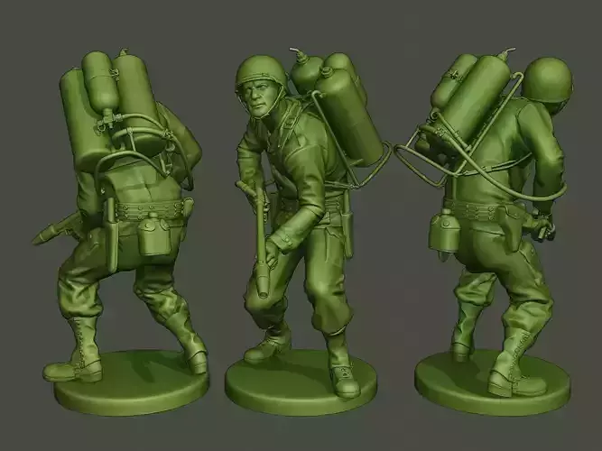 American soldier ww2 action A6