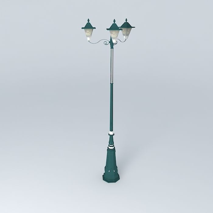 Square street light1 3D model_1