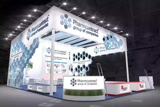 3d Model of Exhibition Stand 9X12