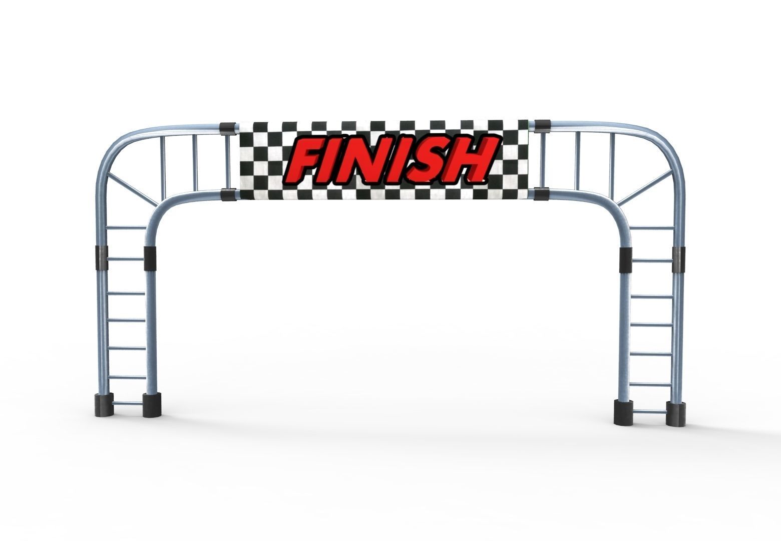 3D model CheckPost checkpoint raceway with ladder VR / AR / low-poly ...