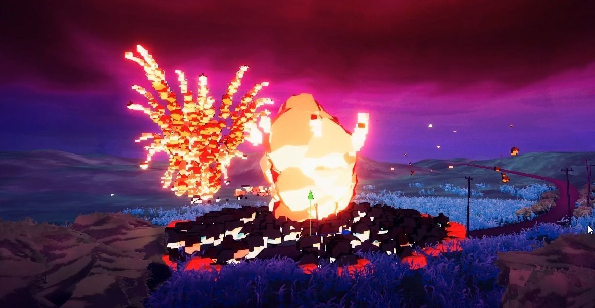 VOXY - voxel explosions pack 3D model_3