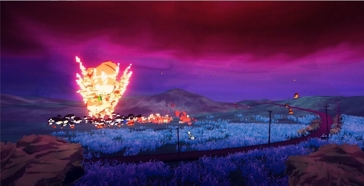 VOXY - voxel explosions pack 3D model_5