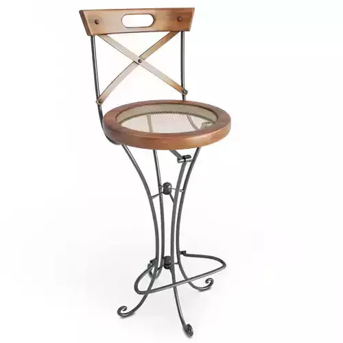 Luberon Wooden Bar Stool