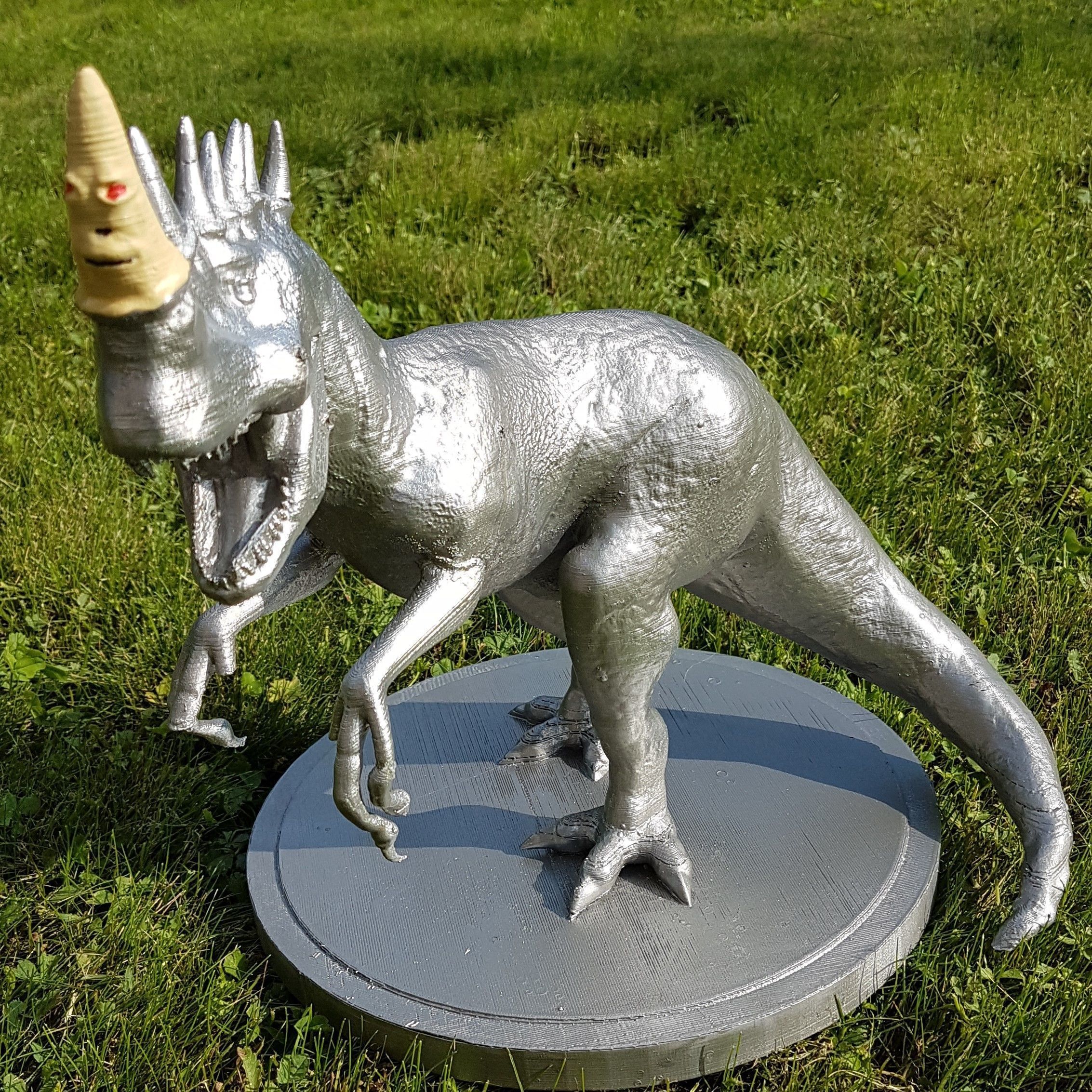 Beast with horns 3D print model_2