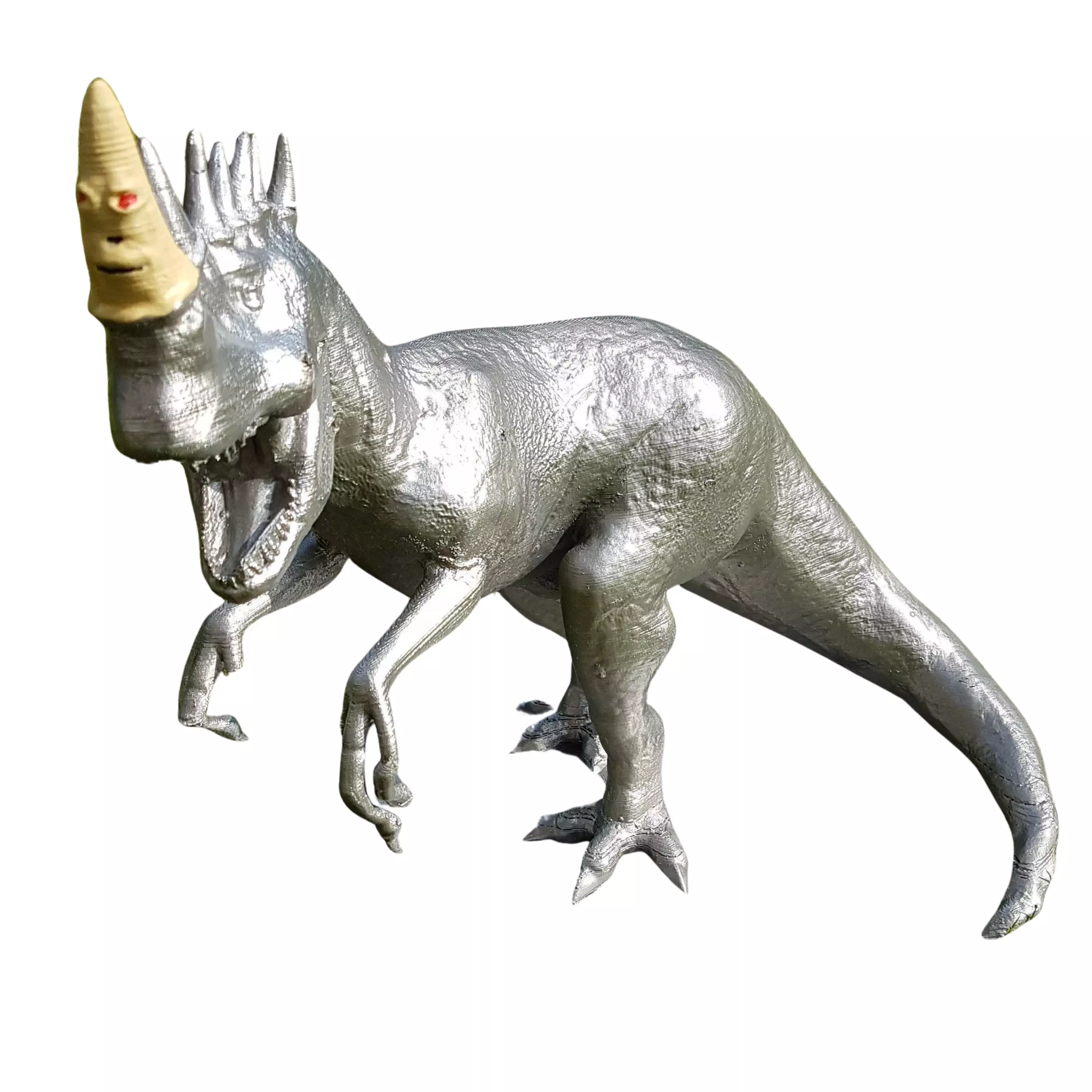 Beast with horns 3D print model_0