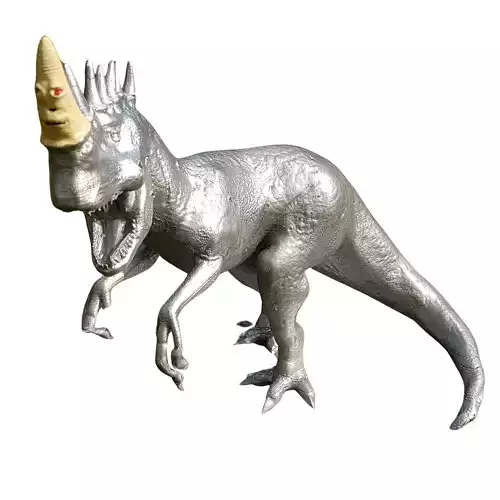 Beast with horns 3D print model