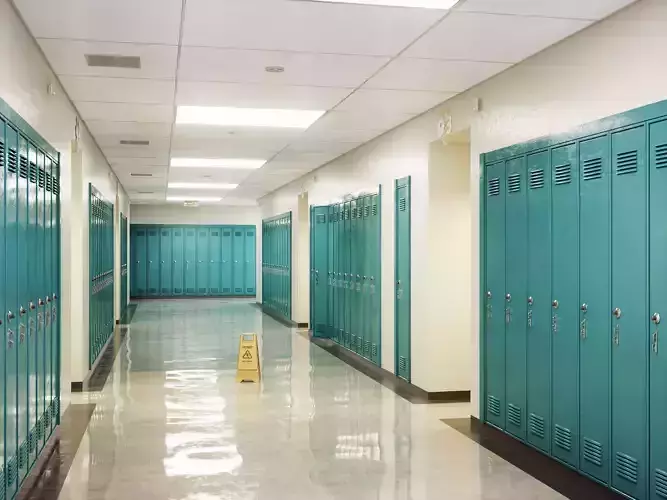 School Corridor