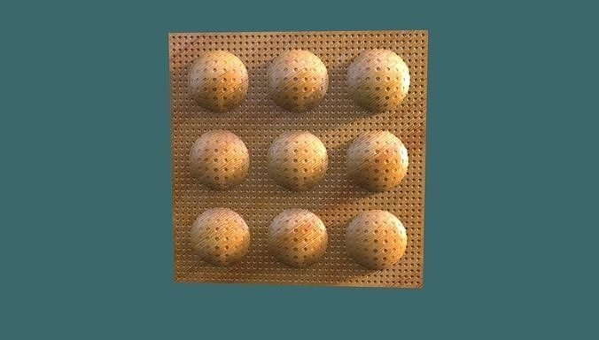 Modern Wall Panel 3d stl model for cnc Carving 3D print model