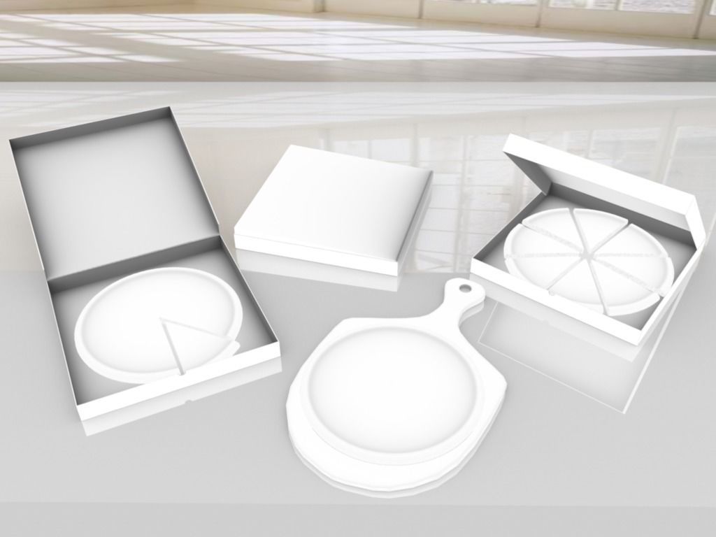 Pizza Mega Pack - Low Poly 3D model VR - AR - low-poly 3d model Low-poly 3D model_4