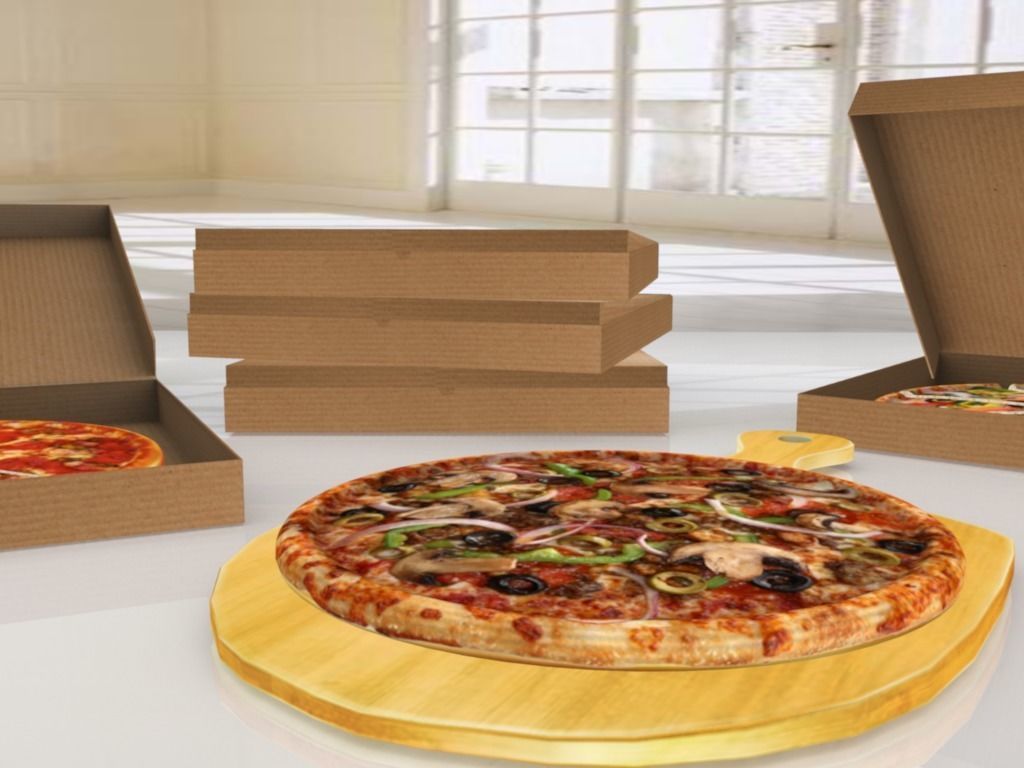 Pizza Mega Pack - Low Poly 3D model VR - AR - low-poly 3d model Low-poly 3D model_3