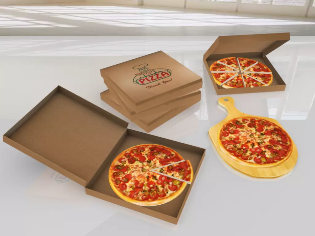 Pizza Mega Pack - Low Poly 3D model VR - AR - low-poly 3d model Low-poly 3D model_0