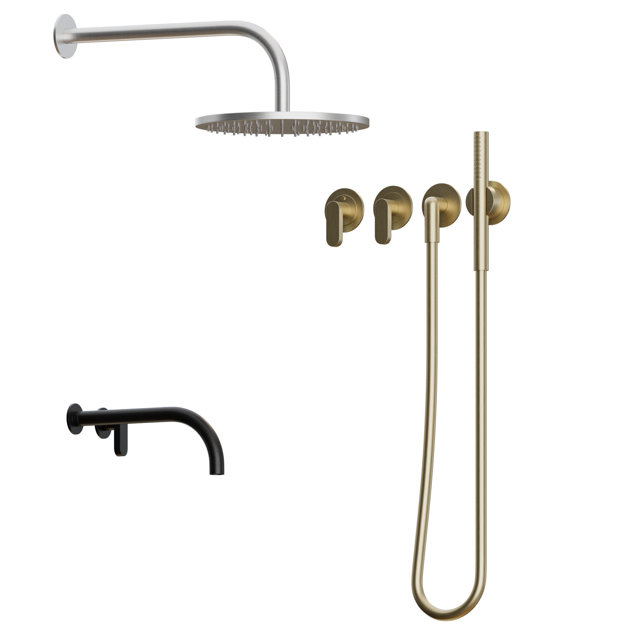 John Pawson Bath Set by COCOON 3D model_4