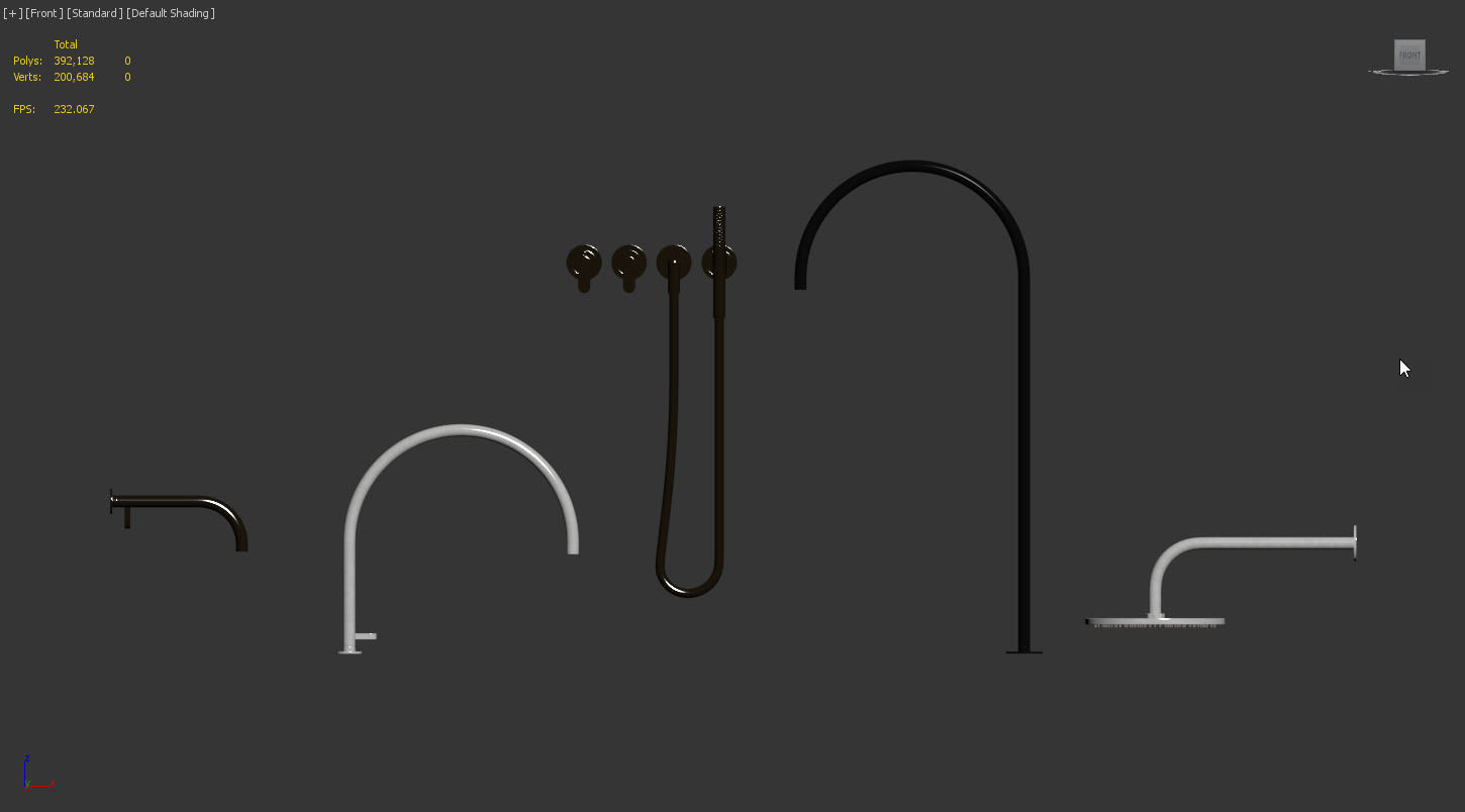 John Pawson Bath Set by COCOON 3D model_8