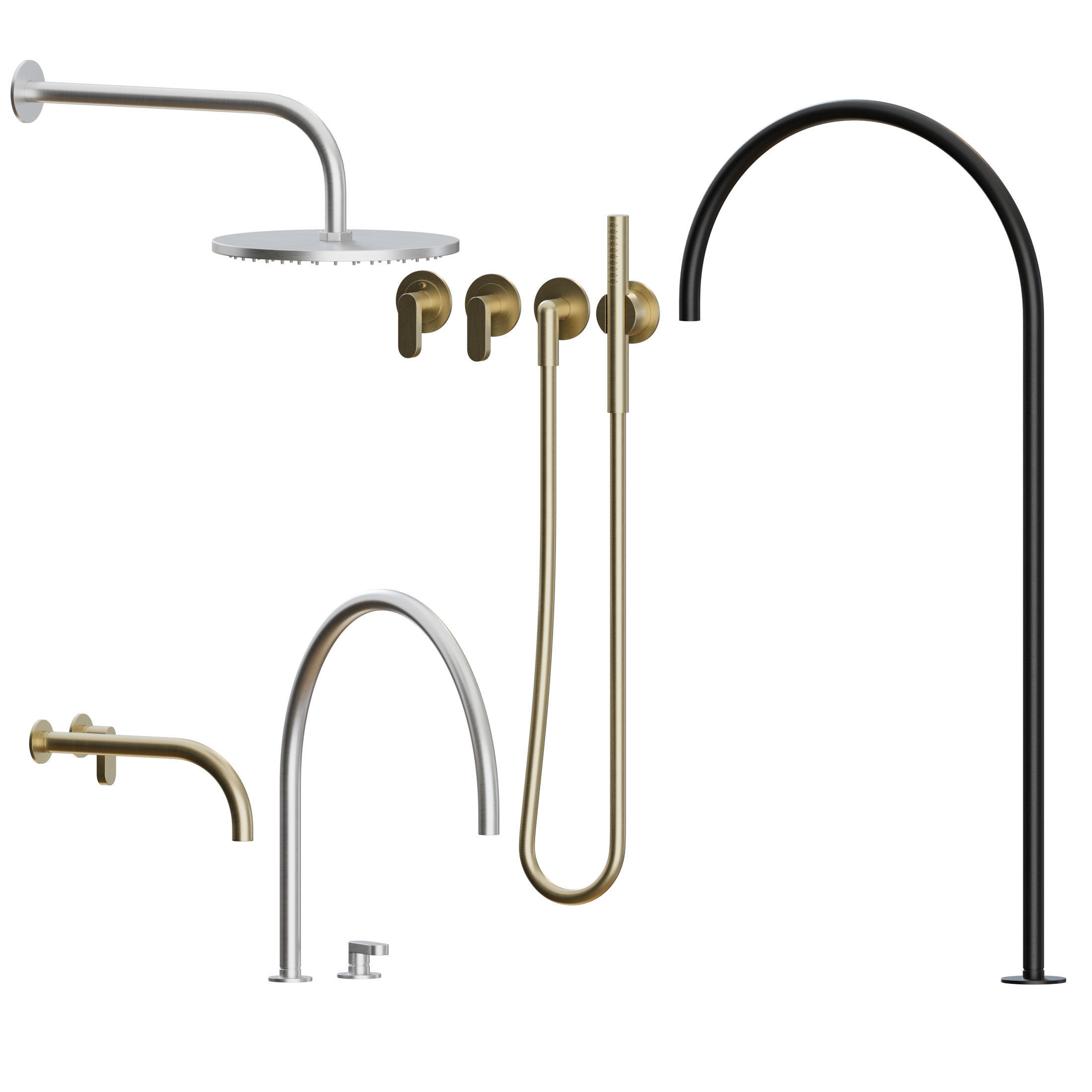 John Pawson Bath Set by COCOON 3D model_3