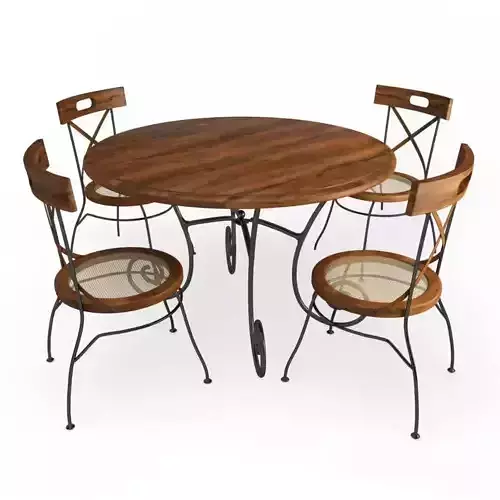 Luberon Wooden Table and Chairs
