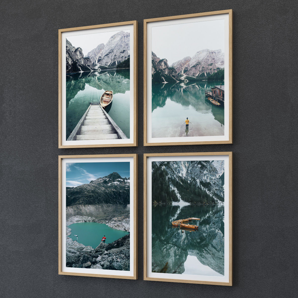 JUNIQE Water and mountains 3D model_2