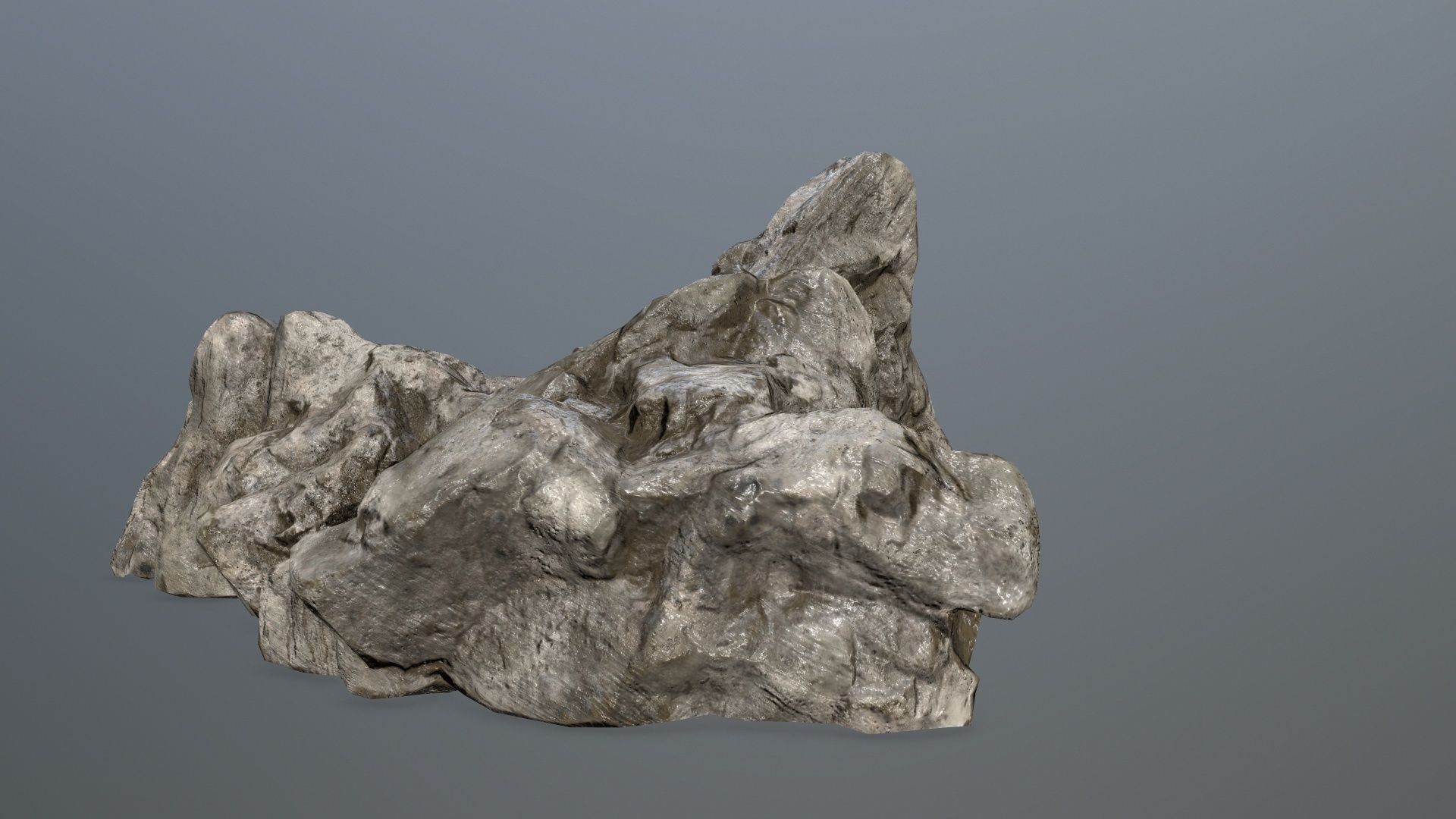 rock gate Low-poly 3D model_5