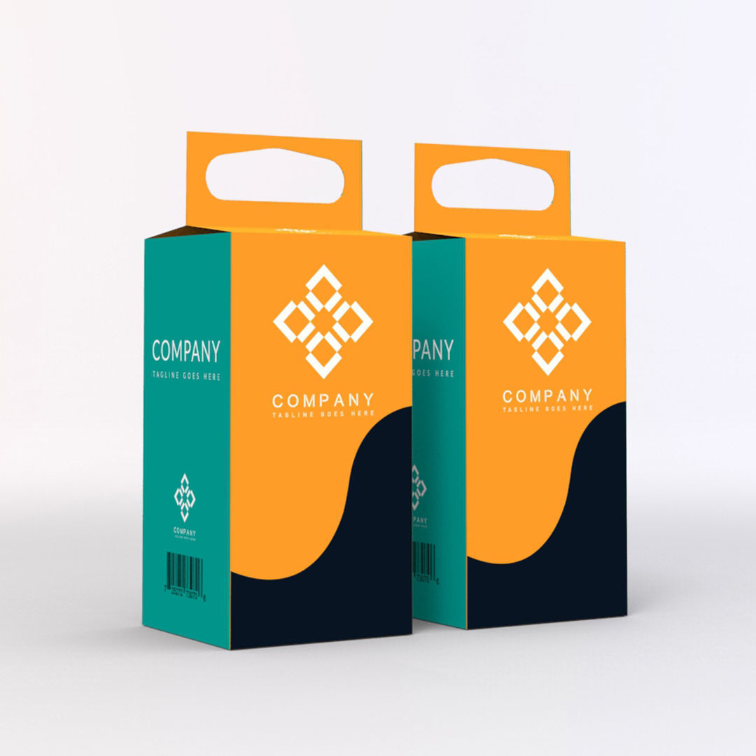 3D Package Design Low-poly 3D model_3