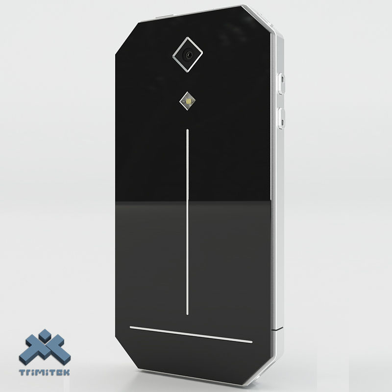 Generic Phone Concept Design Low-poly 3D model_8