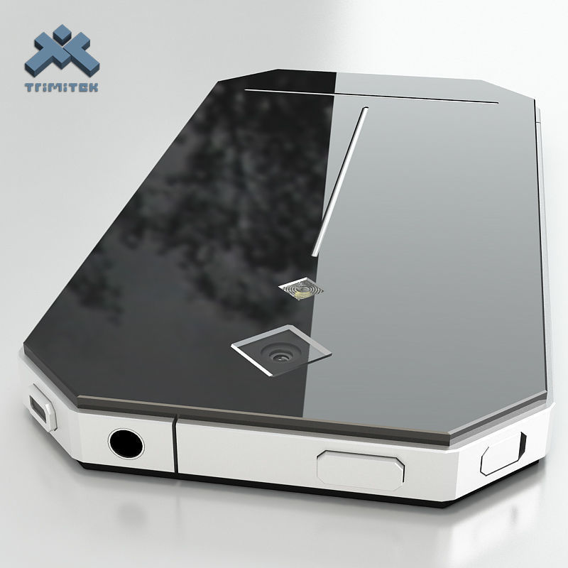 Generic Phone Concept Design Low-poly 3D model_14