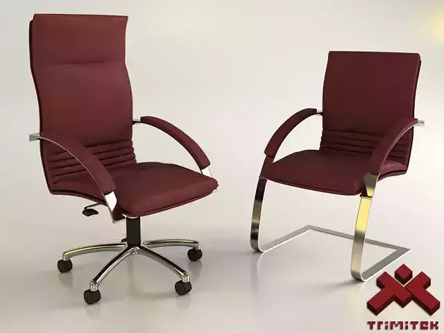 Office Chairs set 3D Model Collection