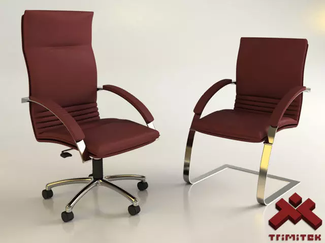 Office Chairs set 3D Model Collection_0