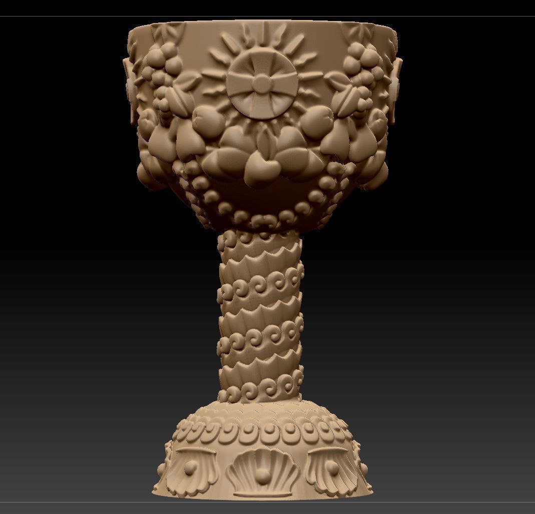 Church bowl for 3D printing 3D print model 3D print model_4
