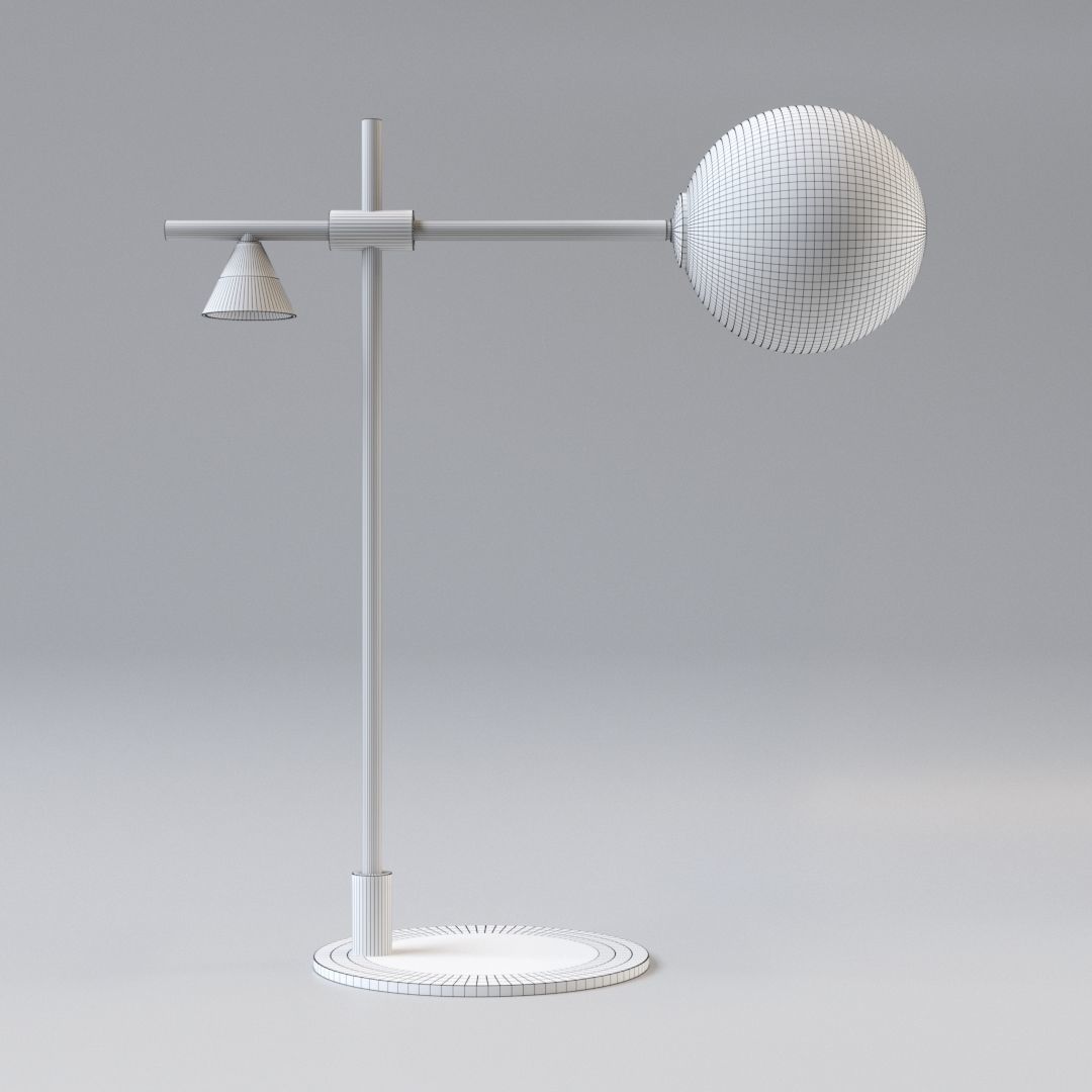 Desk Lamp Aromas Crane 3D model_4
