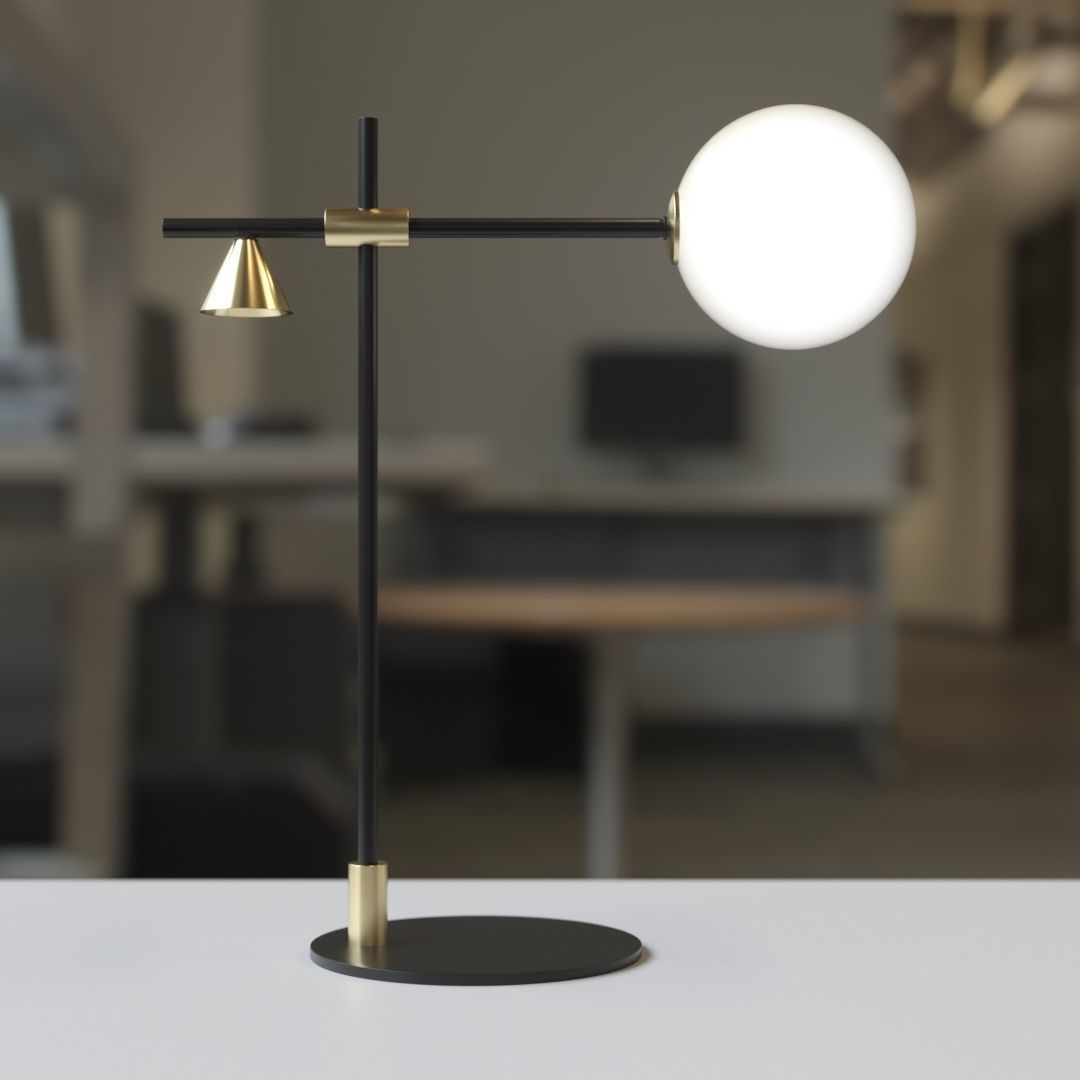 Desk Lamp Aromas Crane 3D model_3