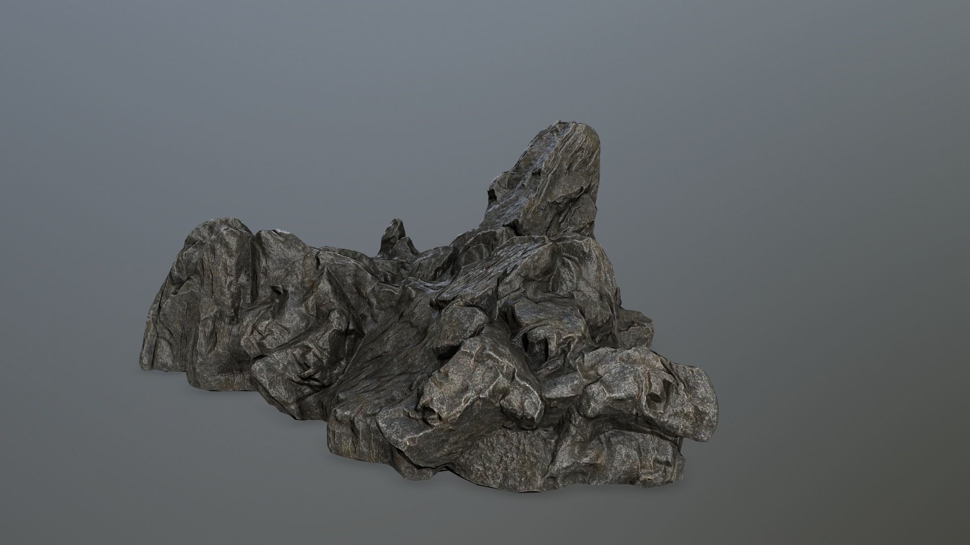 rock gate Low-poly 3D model_5