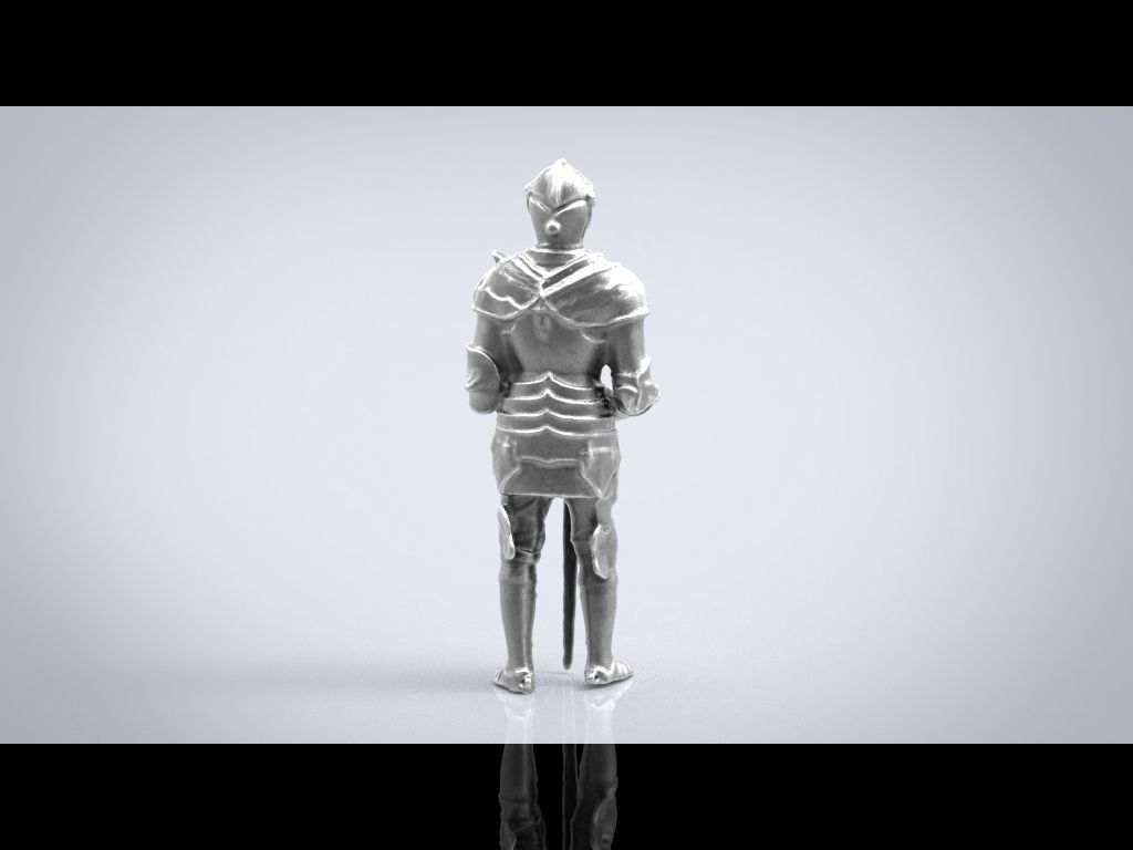 KNIGHT STATUE 3D model_10