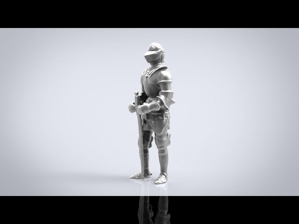 KNIGHT STATUE 3D model_12