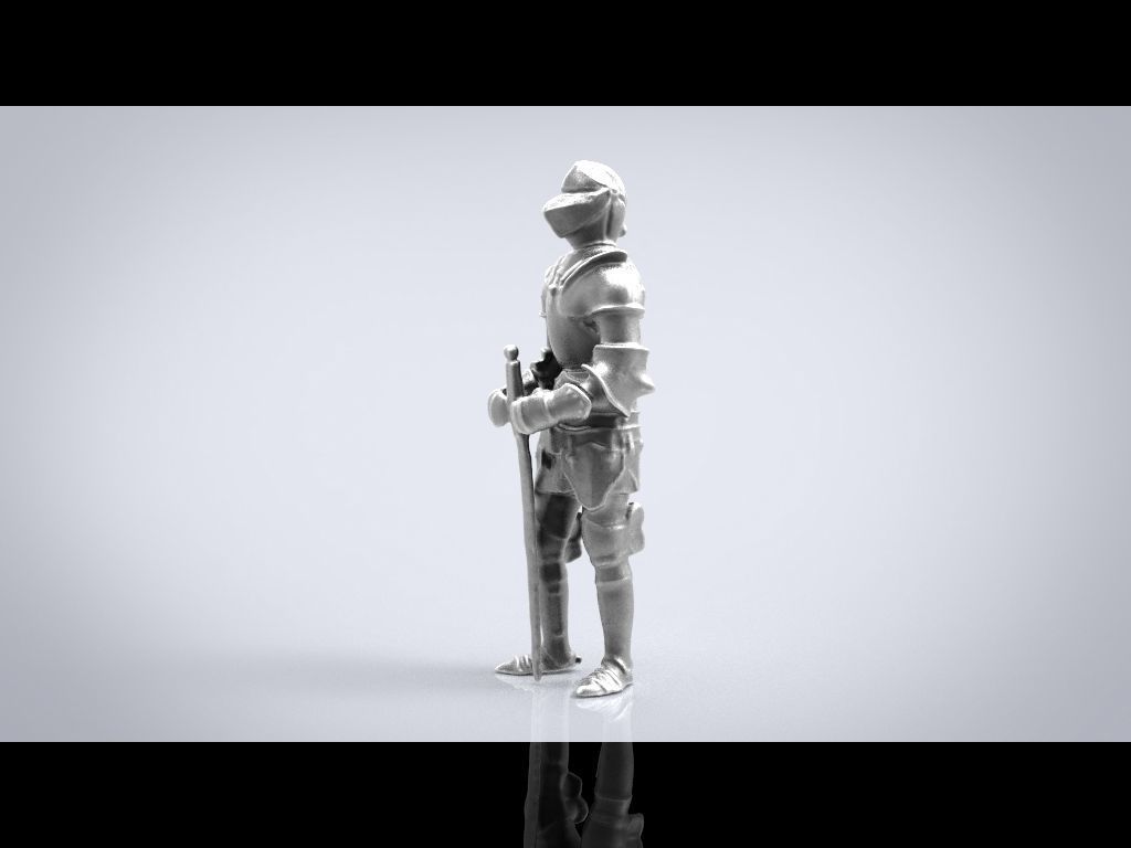 KNIGHT STATUE 3D model_13