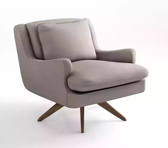 Vladimir Kagan Venetian lounge armchair  3D model