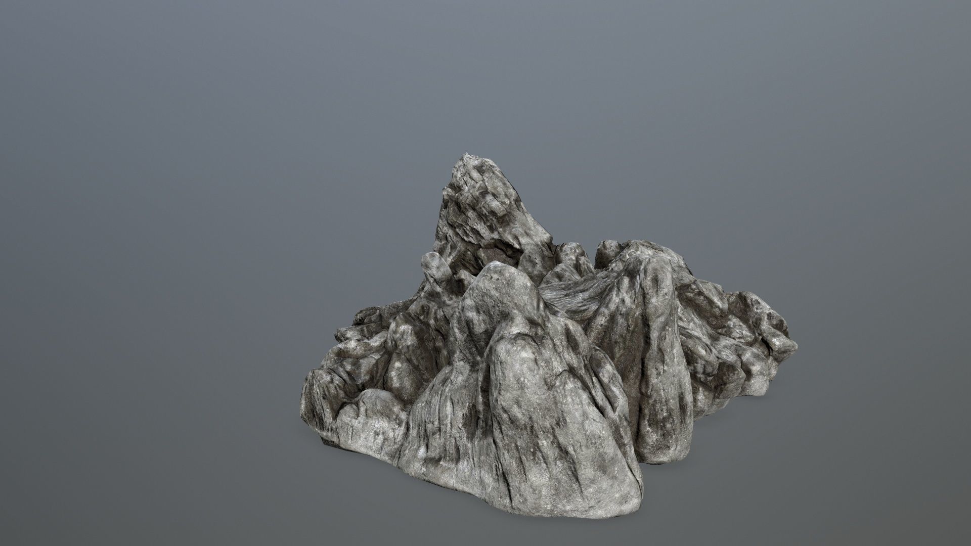 rock gate Low-poly 3D model_7