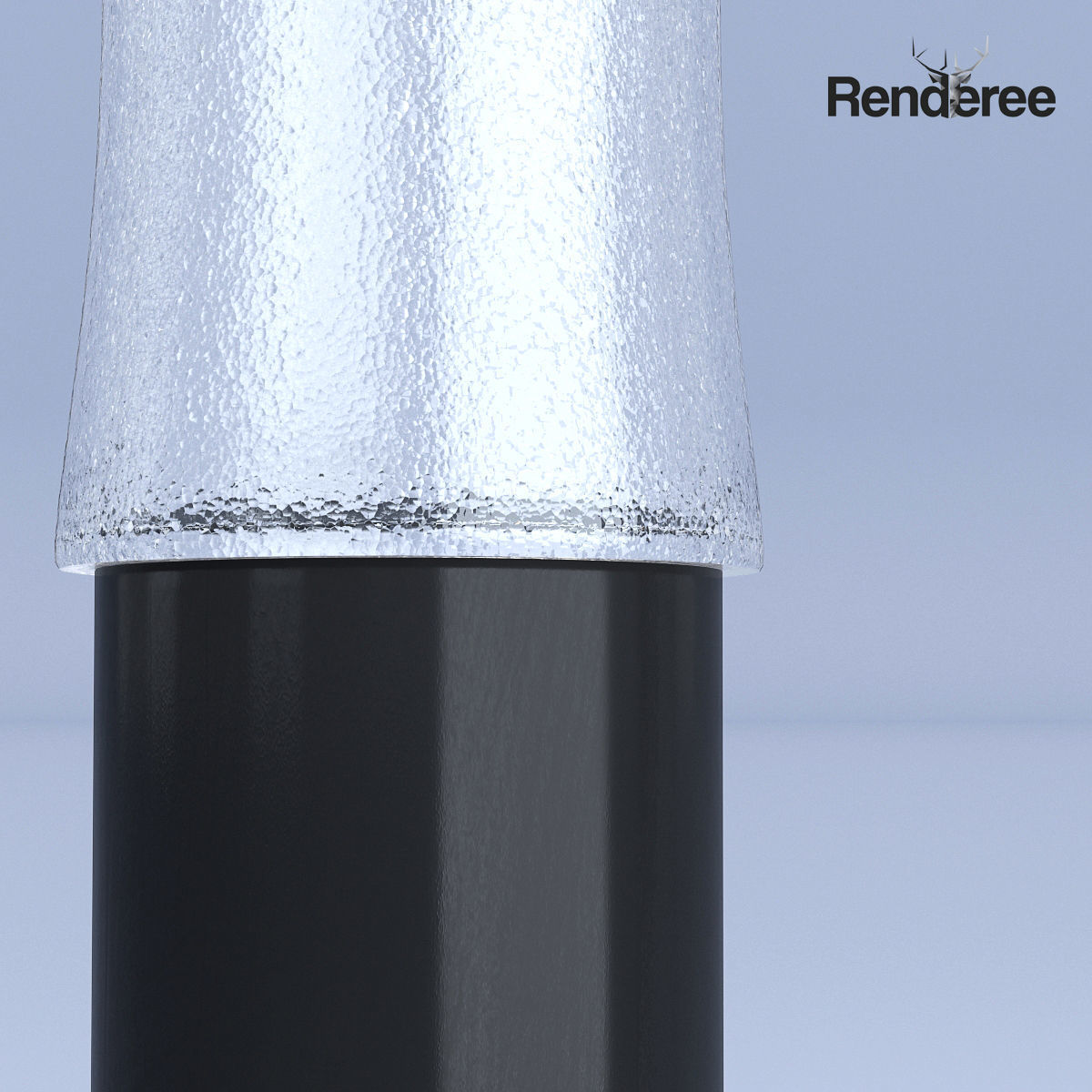 Long Vases Glass 3D model_4