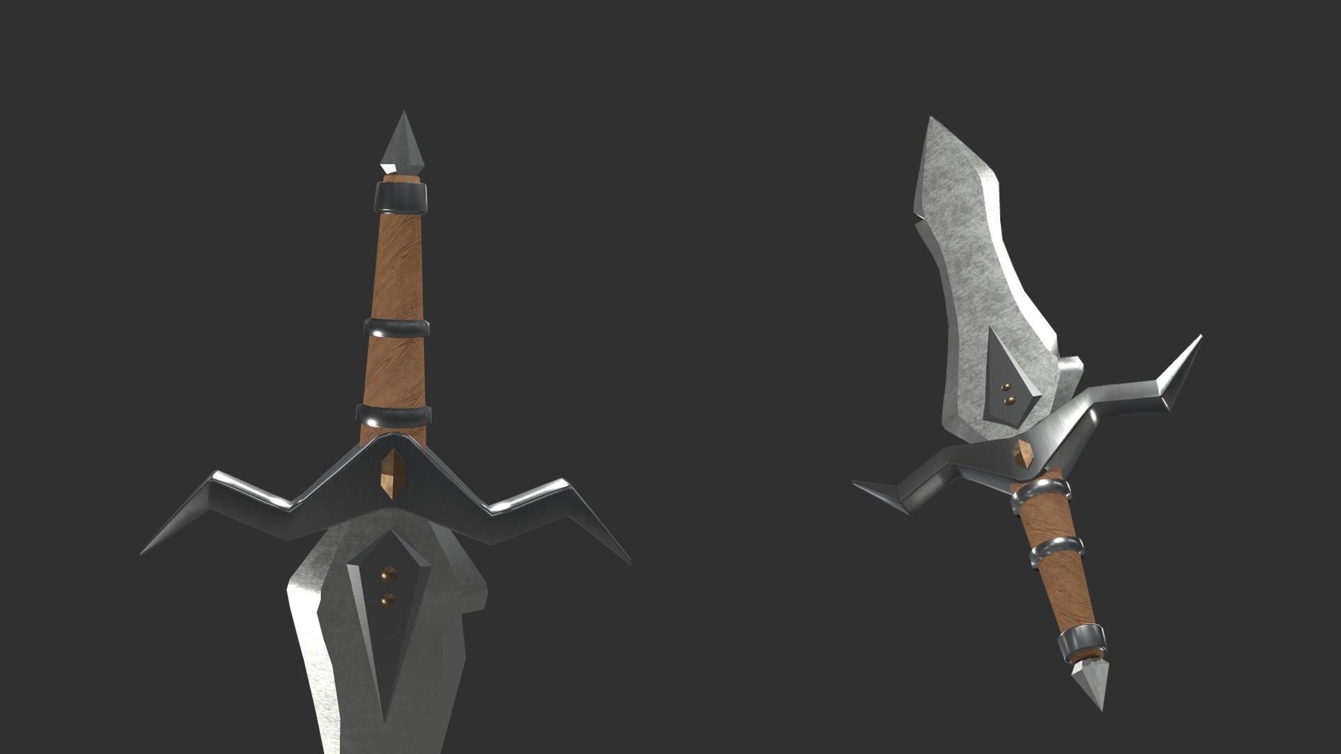 Sword Began Free low-poly 3D model_4