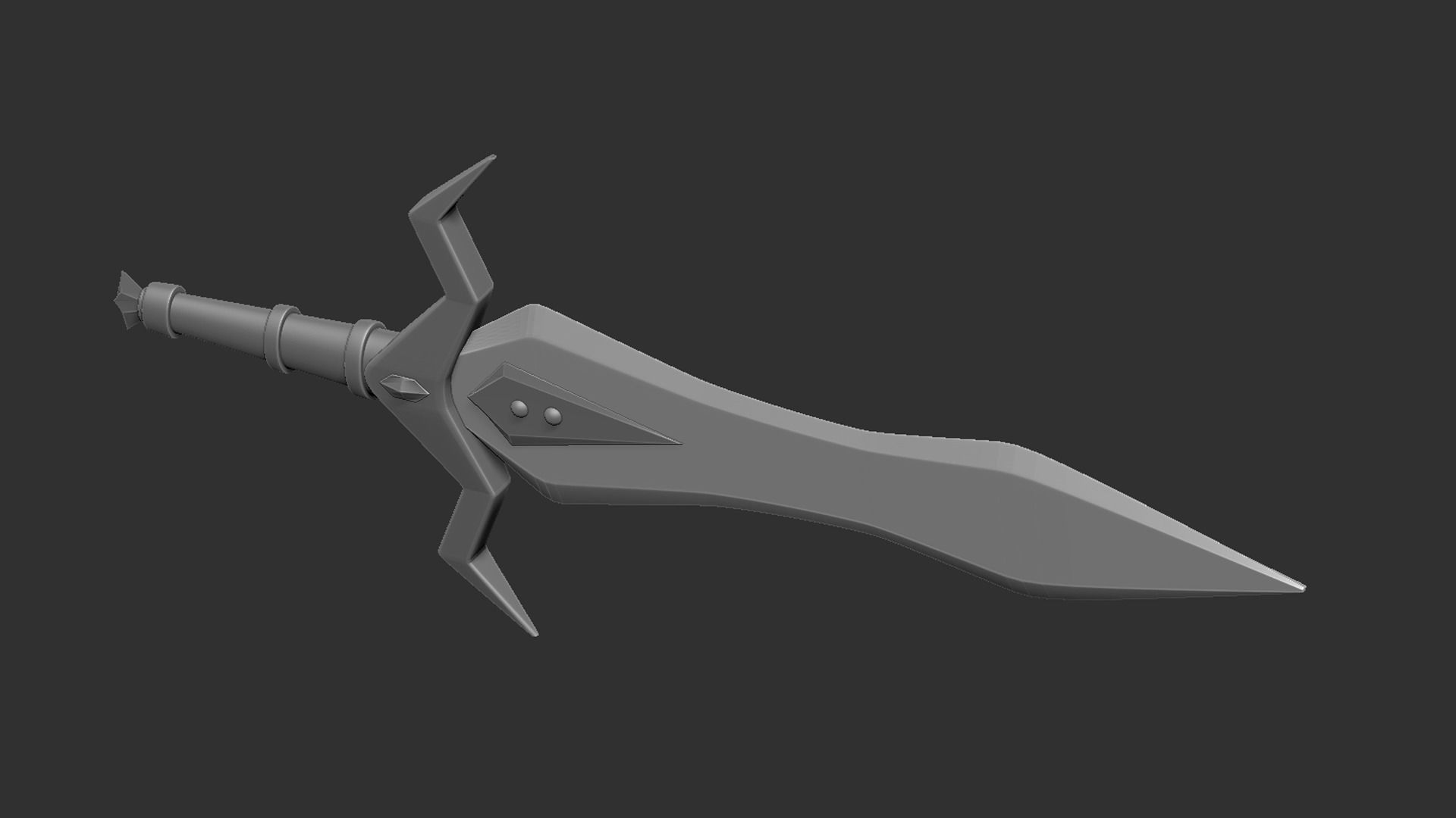 Sword Began Free low-poly 3D model_2