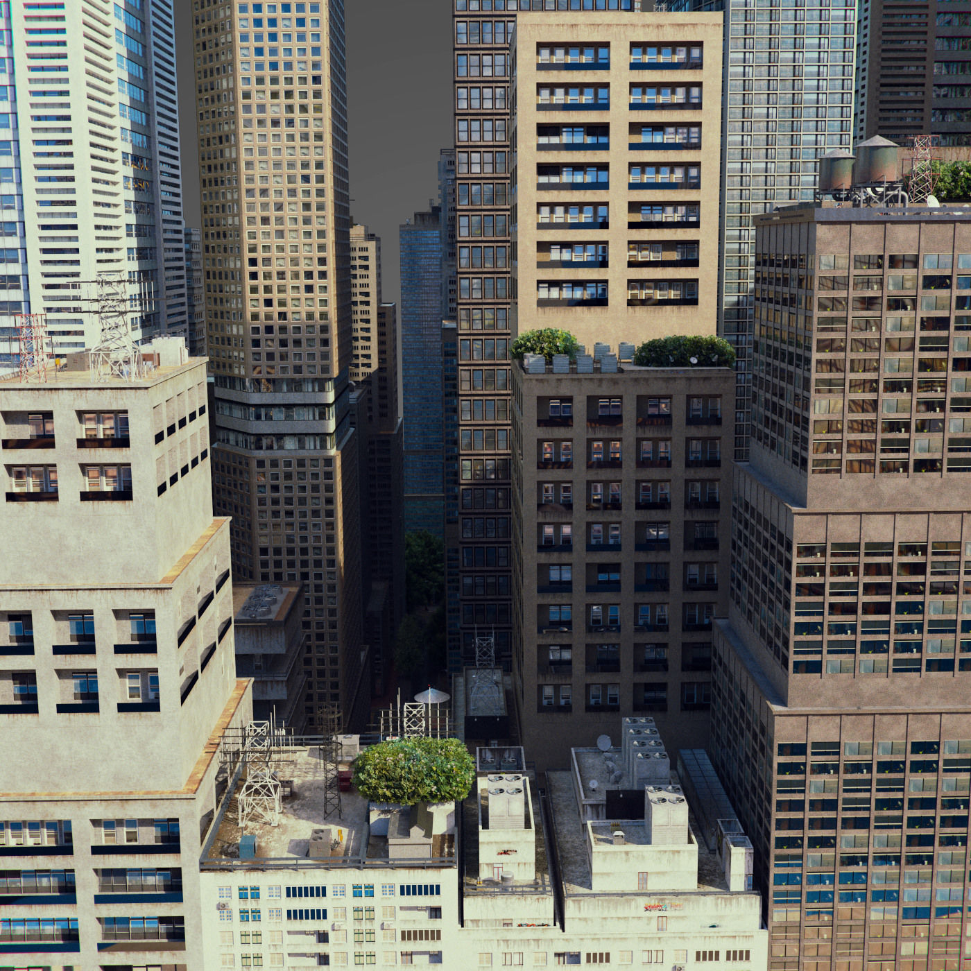 Realistic City S7 Low-poly 3D model_2