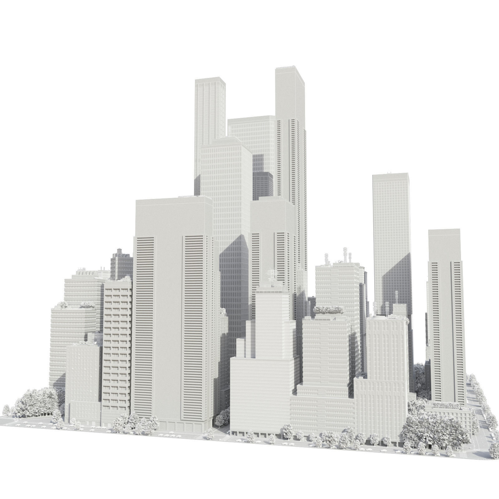 Realistic City S7 Low-poly 3D model_24